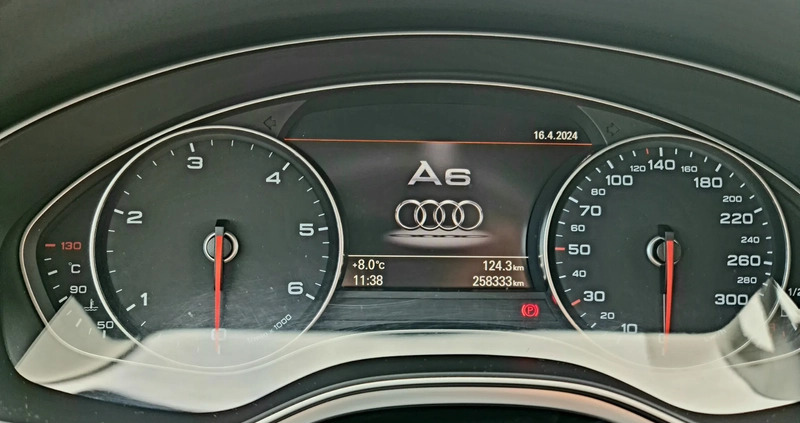 Audi A6 cena 59999 przebieg: 258000, rok produkcji 2013 z Dzierżoniów małe 301